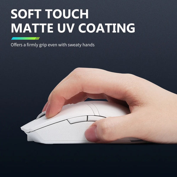 Planet Gates Delux M800 PAW3395 Wireless Gaming Mouse RGB light 26000DPI Wired Programmable Ergonomic Rechargeable Mice for PC Laptop Gamer