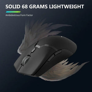 Planet Gates Delux M800 PRO PAW3395 Wireless Gaming Mouse Bluetooth Tri-Mode Connection 26000DPI Huano Pink Switches Macro Mice For PC Gamer