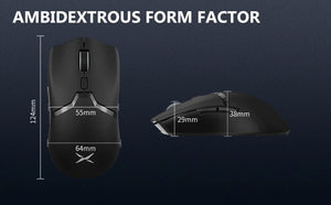 Planet Gates Delux M800 PRO PAW3395 Wireless Gaming Mouse Bluetooth Tri-Mode Connection 26000DPI Huano Pink Switches Macro Mice For PC Gamer