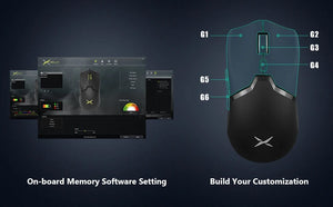 Planet Gates Delux M800 PRO PAW3395 Wireless Gaming Mouse Bluetooth Tri-Mode Connection 26000DPI Huano Pink Switches Macro Mice For PC Gamer