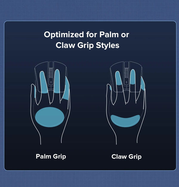 Planet Gates Delux M900PRO Wireless Gaming Mouse Ergonomic 8K Polling Rate PAW3395 63g Magnetic RGB Charging Dock for Right Big Hand PC Gamer