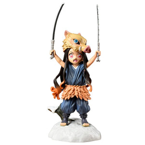Planet Gates Demon Slayer Anime Figure Kimetsu No Yaiba 19CM Pig's Head Kamado Nezuko Figurine Manga PVC Model Cartoon Doll Children Kids