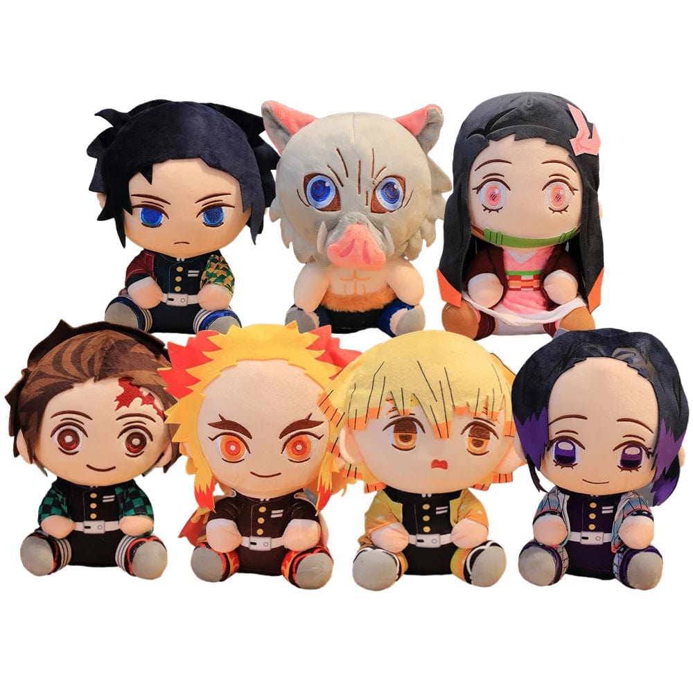 Planet Gates Demon Slayer Plush Toys Anime Kamado Tanjirou Hashibira Inosuke Tomioka Giyuu Rengoku Kyoujurou Kochou Shinobu Agatsuma Zenitsu