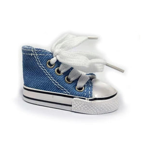 Planet Gates DENIM Creative Tripod Cover for Motorcycle Bicycle Side Shoe Shape Foot Support Electric Bike Tripod Decor Mini Shoes