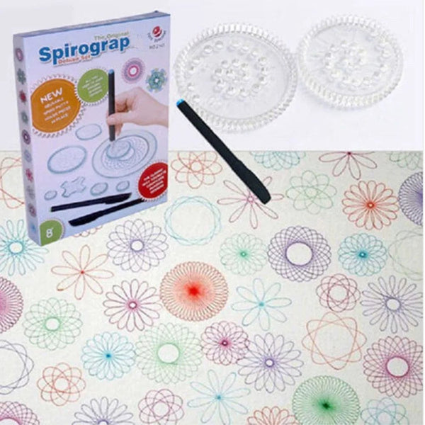 Planet Gates Designs Interlocking Gears & Wheels,draw Educational Toys 2022 New Spirograph Deluxe Set Design Tin Set Draw Spiral