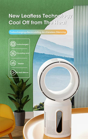 Planet Gates Desktop Bladeless Electric Fan Table Fan 5 Speed Tower Fan For Baby Cooler Air Conditioner USB Rechargeable Cooler Fan