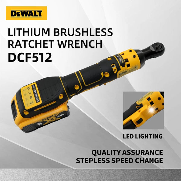 Planet Gates Dewalt Electric Ratchet Wrench DCF512 20V Battery Cordless Driver DCF512 Removal Screw Nut 3/8" Driver Power Tools Impact wrench
