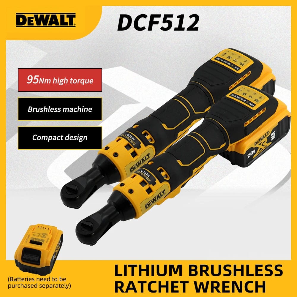 Planet Gates Dewalt Electric Ratchet Wrench DCF512 20V Battery Cordless Driver DCF512 Removal Screw Nut 3/8" Driver Power Tools Impact wrench