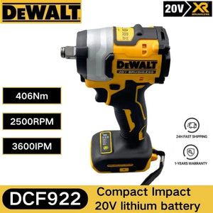 Planet Gates Dewalt Electric Tool DCF922 Cordless Brushless 20V Lithium Battery 205NM Torque Variable Speed Impact Wrench electric drill