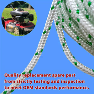 Planet Gates Dia 3mm/0.12inch,Length 15m/49 1pc Recoil Starter Rope Pull Cord Compatible With Craftsman Husqvarna STHIL Sears Poulan Chainsaw Lawn Mower Trimmer Edger Brush Cutter Engine Parts Dia 3mm/0.12inch, Length 15m/49.2ft
