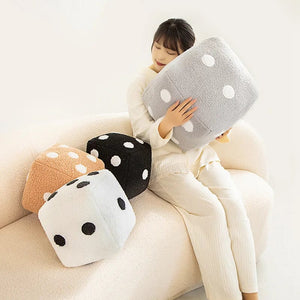 Planet Gates Dice Pillow Plush Dice Cube Cushion Hug Pillow Stuffed Plush Toy Game Props Car Interior Ornament Home Decoration Party Supplies