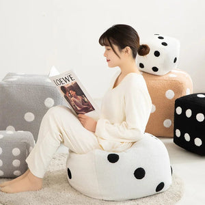 Planet Gates Dice Pillow Plush Dice Cube Cushion Hug Pillow Stuffed Plush Toy Game Props Car Interior Ornament Home Decoration Party Supplies
