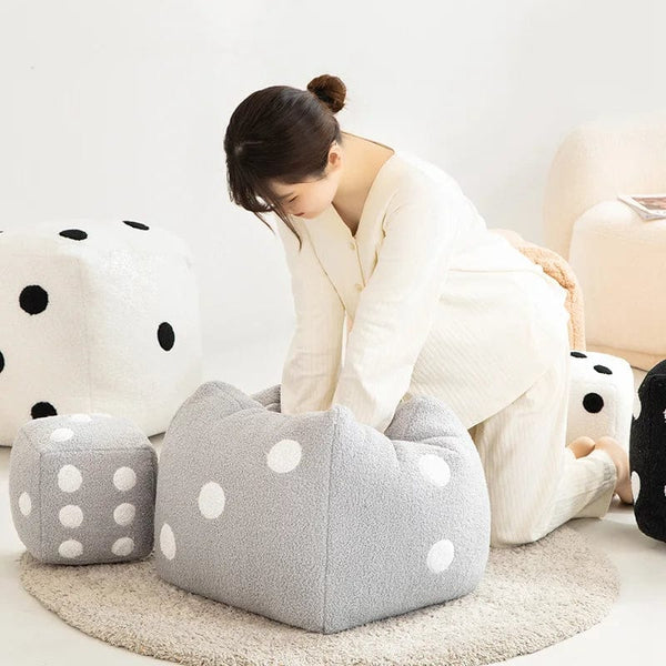 Planet Gates Dice Pillow Plush Dice Cube Cushion Hug Pillow Stuffed Plush Toy Game Props Car Interior Ornament Home Decoration Party Supplies