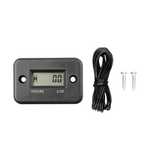 Planet Gates Digital LCD Hour Meter Motor Waterproof Display For Bike Motorcycle ATV Snowmobile Marine Boat Ski Dirt Gas Engine