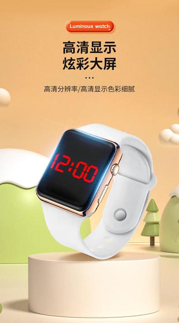 Planet Gates Digital Watches Men Women Electronic Square LED Sport Wristwatch Fashion Casual Simple Silicone Female Clock Reloj Para Mujer