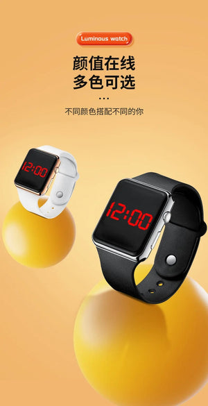 Planet Gates Digital Watches Men Women Electronic Square LED Sport Wristwatch Fashion Casual Simple Silicone Female Clock Reloj Para Mujer