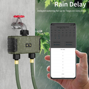 Planet Gates Diivoo 1/2/3 Zone Garden Watering Timer Wifi Automatic Drip Irrigation Controller Water Valve Garden Automatic Watering System