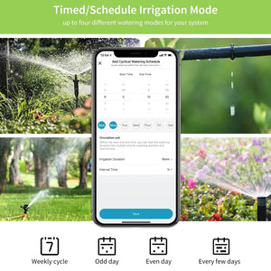 Planet Gates Diivoo 1/2/3 Zone Garden Watering Timer Wifi Automatic Drip Irrigation Controller Water Valve Garden Automatic Watering System