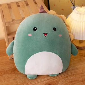 Planet Gates Dinosaur / 40cm 40cm Cuddly Squishy Penguin Pig Rabbit Panda Crab Kawaii Zoo Animal Plush Pillow Soft Plushie Peluche Doll Kids Birthday Gift