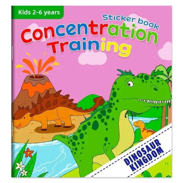 Planet Gates Dinosaur Cognitive Game Kawaii Sticker Book Educational DIY Hand-on Puzzle Cartoon Animals Life Skill Learning Toddler Toys For Kids