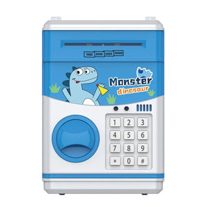 Planet Gates Dinosaur Piggy Bank for Kids Electronic Password Piggy Bank Kids Safe Bank Panda Unicorn Cartoon  Mini ATM Bank Toy for Boys and Girls