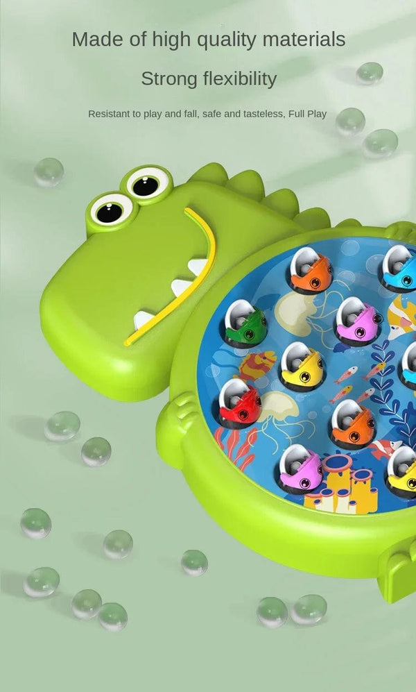 Planet Gates Dinosaur Simple Magnetic Fishing Toys Play Rod Game Toys for Children Baby Montessori with Rod Kids Educational Rotating Gift