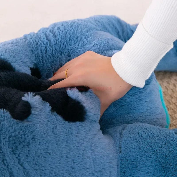 Planet Gates Disney 45/60/80cm Stitch Doll Plush Toys Lilo&Stitch Plush Stuffed Doll Soft Pillow Prone Posture Dark/Light Blue Cute Toy Gifts