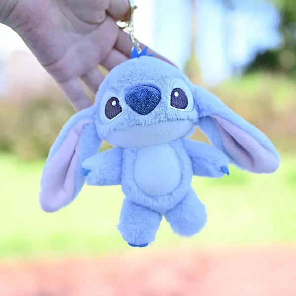 Planet Gates Disney Kawaii Stitch Plush Keychain Toy Lovely Lilo & Stitch Doll Angel Plushies Cute Stuffed Bag Pendant Girls Birthday Gift