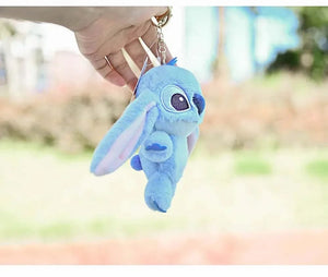 Planet Gates Disney Kawaii Stitch Plush Keychain Toy Lovely Lilo & Stitch Doll Angel Plushies Cute Stuffed Bag Pendant Girls Birthday Gift