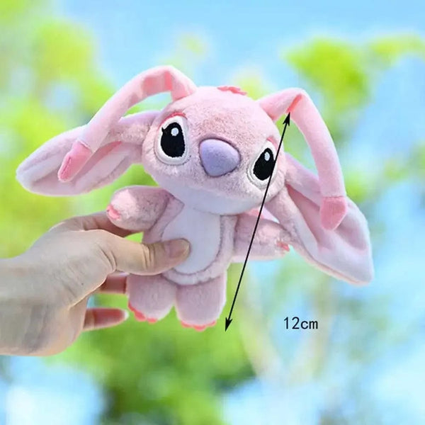 Planet Gates Disney Kawaii Stitch Plush Keychain Toy Lovely Lilo & Stitch Doll Angel Plushies Cute Stuffed Bag Pendant Girls Birthday Gift