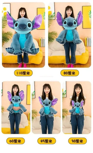 Planet Gates Disney Lilo&stitch Plush Dolls Giant Size Soft Stuffed Animal Plushie Doll Kawaii Couple Sleeping Pillow Decor Softmaterial Toys