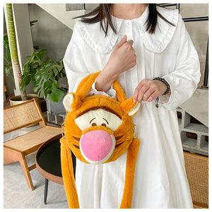 Planet Gates Disney Lilo & Stitch Plush Toys Kawaii Tigger Winnie The Pooh Anime Stuffed Toys Children Cartoon Plushie Soft Girls Plush Bag