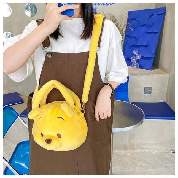 Planet Gates Disney Lilo & Stitch Plush Toys Kawaii Tigger Winnie The Pooh Anime Stuffed Toys Children Cartoon Plushie Soft Girls Plush Bag