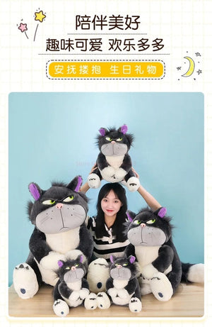 Planet Gates Disney Lucifer The Cat Cute Doll Plush Toy Throw Pillow Cat Doll Birthday Gift Valentine's Day Plush Children's Toy