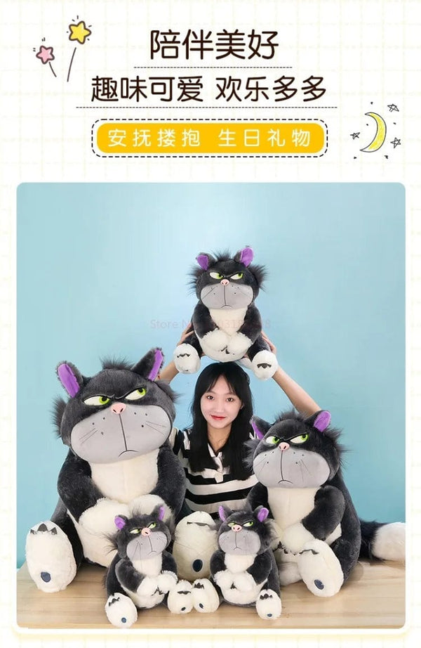 Planet Gates Disney Lucifer The Cat Cute Doll Plush Toy Throw Pillow Cat Doll Birthday Gift Valentine's Day Plush Children's Toy