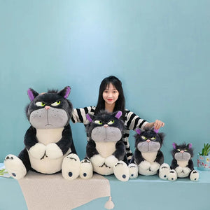 Planet Gates Disney Lucifer The Cat Cute Doll Plush Toy Throw Pillow Cat Doll Birthday Gift Valentine's Day Plush Children's Toy