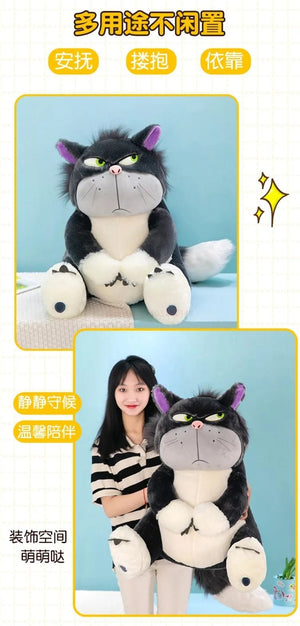 Planet Gates Disney Lucifer The Cat Cute Doll Plush Toy Throw Pillow Cat Doll Birthday Gift Valentine's Day Plush Children's Toy