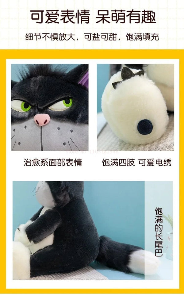 Planet Gates Disney Lucifer The Cat Cute Doll Plush Toy Throw Pillow Cat Doll Birthday Gift Valentine's Day Plush Children's Toy