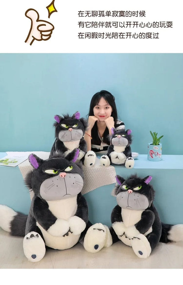 Planet Gates Disney Lucifer The Cat Cute Doll Plush Toy Throw Pillow Cat Doll Birthday Gift Valentine's Day Plush Children's Toy