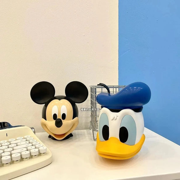 Planet Gates Disney Mickey Mouse Action Figure Model Piggy Bank Anime Child Toys Donald Duck Cartoon Doll Saving Pot Change Jar Decoration
