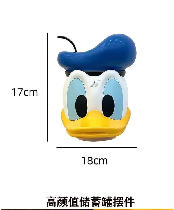 Planet Gates Disney Mickey Mouse Action Figure Model Piggy Bank Anime Child Toys Donald Duck Cartoon Doll Saving Pot Change Jar Decoration