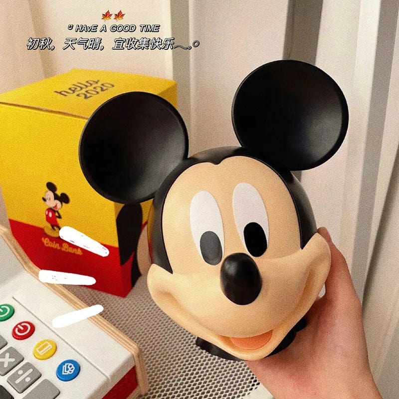 Planet Gates Disney Mickey Mouse Action Figure Model Piggy Bank Anime Child Toys Donald Duck Cartoon Doll Saving Pot Change Jar Decoration