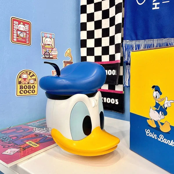 Planet Gates Disney Mickey Mouse Action Figure Model Piggy Bank Anime Child Toys Donald Duck Cartoon Doll Saving Pot Change Jar Decoration