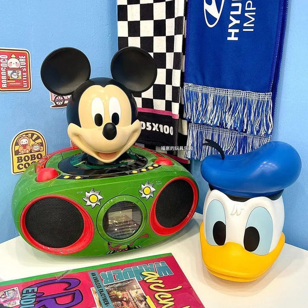 Planet Gates Disney Mickey Mouse Action Figure Model Piggy Bank Anime Child Toys Donald Duck Cartoon Doll Saving Pot Change Jar Decoration