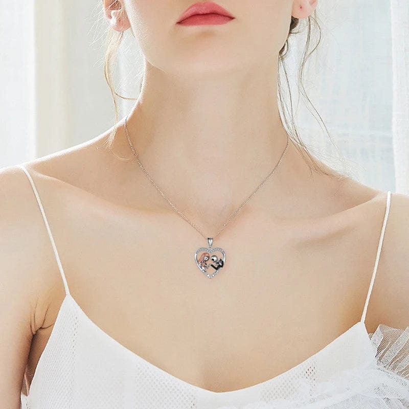 Planet Gates Disney Nightmare Before Christmas Necklace Jack Sally Movie Figures Sweater Chain Fashion Jewelry Accessories Women Lover Gifts