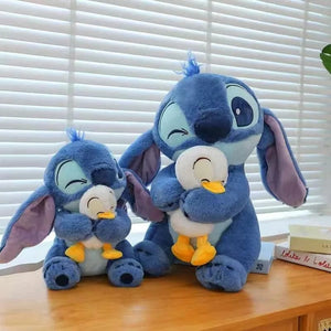 Planet Gates Disney Plush Doll Stitch Lilo Doll Cute Duck Stitch Plush Stuffed Toy Christmas Children's Birthday Gift Kawaii Decoration Toys