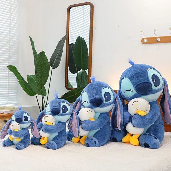 Planet Gates Disney Plush Doll Stitch Lilo Doll Cute Duck Stitch Plush Stuffed Toy Christmas Children's Birthday Gift Kawaii Decoration Toys