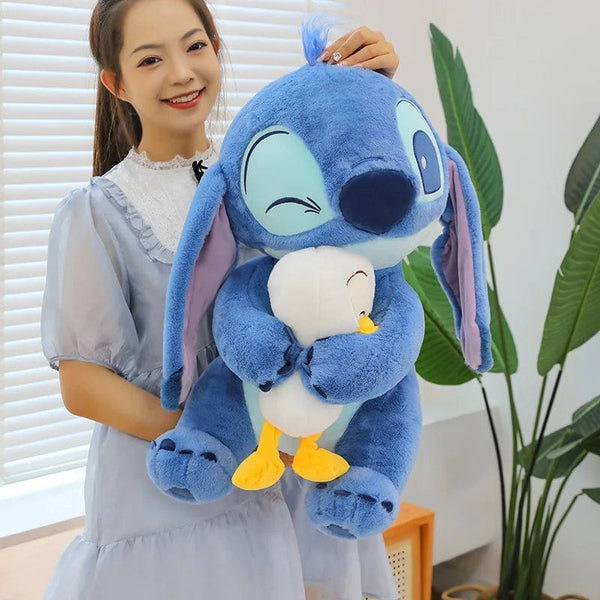 Planet Gates Disney Plush Doll Stitch Lilo Doll Cute Duck Stitch Plush Stuffed Toy Christmas Children's Birthday Gift Kawaii Decoration Toys
