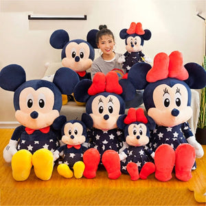 Planet Gates Disney Star Mickey Plush Toy Minnie Doll Large Couple Mickey Mouse Playing with Children's Pillow Doll Gifts