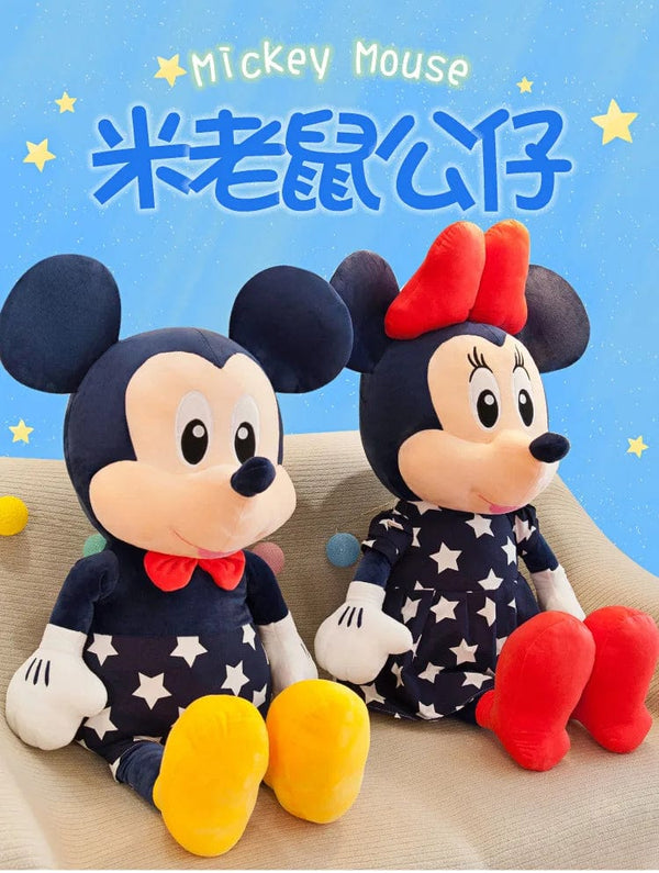Planet Gates Disney Star Mickey Plush Toy Minnie Doll Large Couple Mickey Mouse Playing with Children's Pillow Doll Gifts
